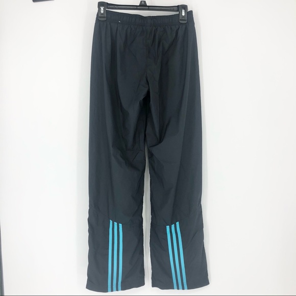 SOLD! Adidas Small Navy & Aqua Windbreaker Sweat Pants - Picture 4 of 9